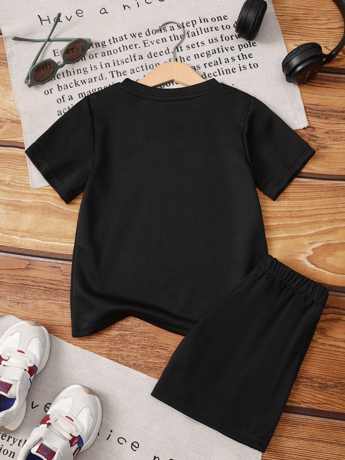 Boys Casual Dinosaur T-Shirt and Shorts Set for Summer - ayq