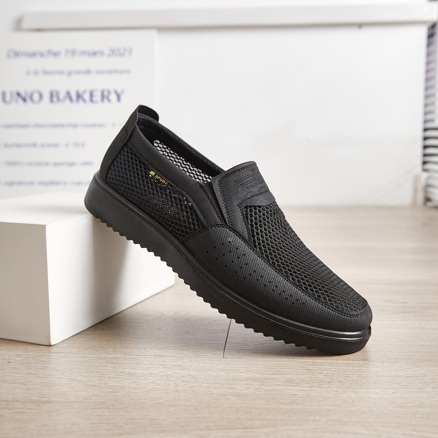Men's Breathable Slip-On Casual Large Size Sneakers - ayq