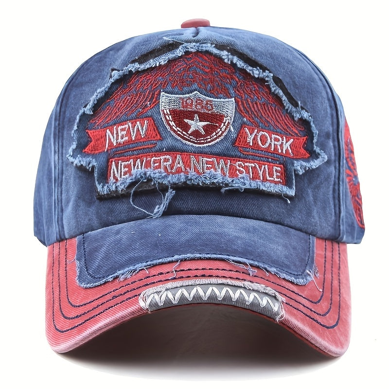 Men's Casual Cotton Baseball Cap With New York Embroidery