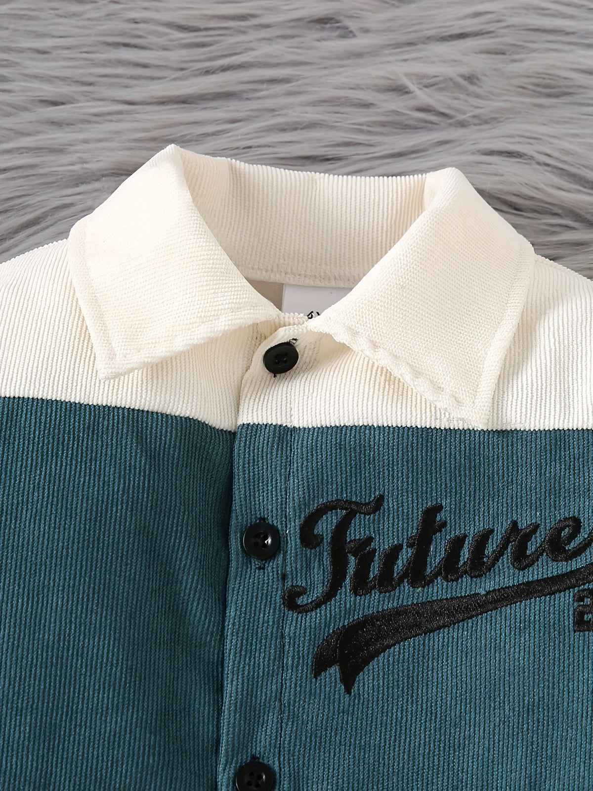Boys' Fall-Winter Corduroy Bomber Jacket & Pants Set - ayq