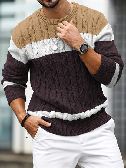 New Fashion Versatile Casual Men's Knit Pullover