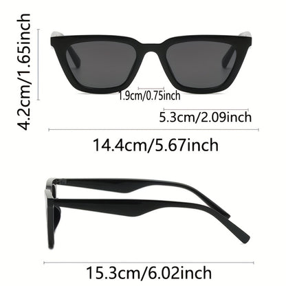 High-End Black and Gray Tinted Glasses for Women