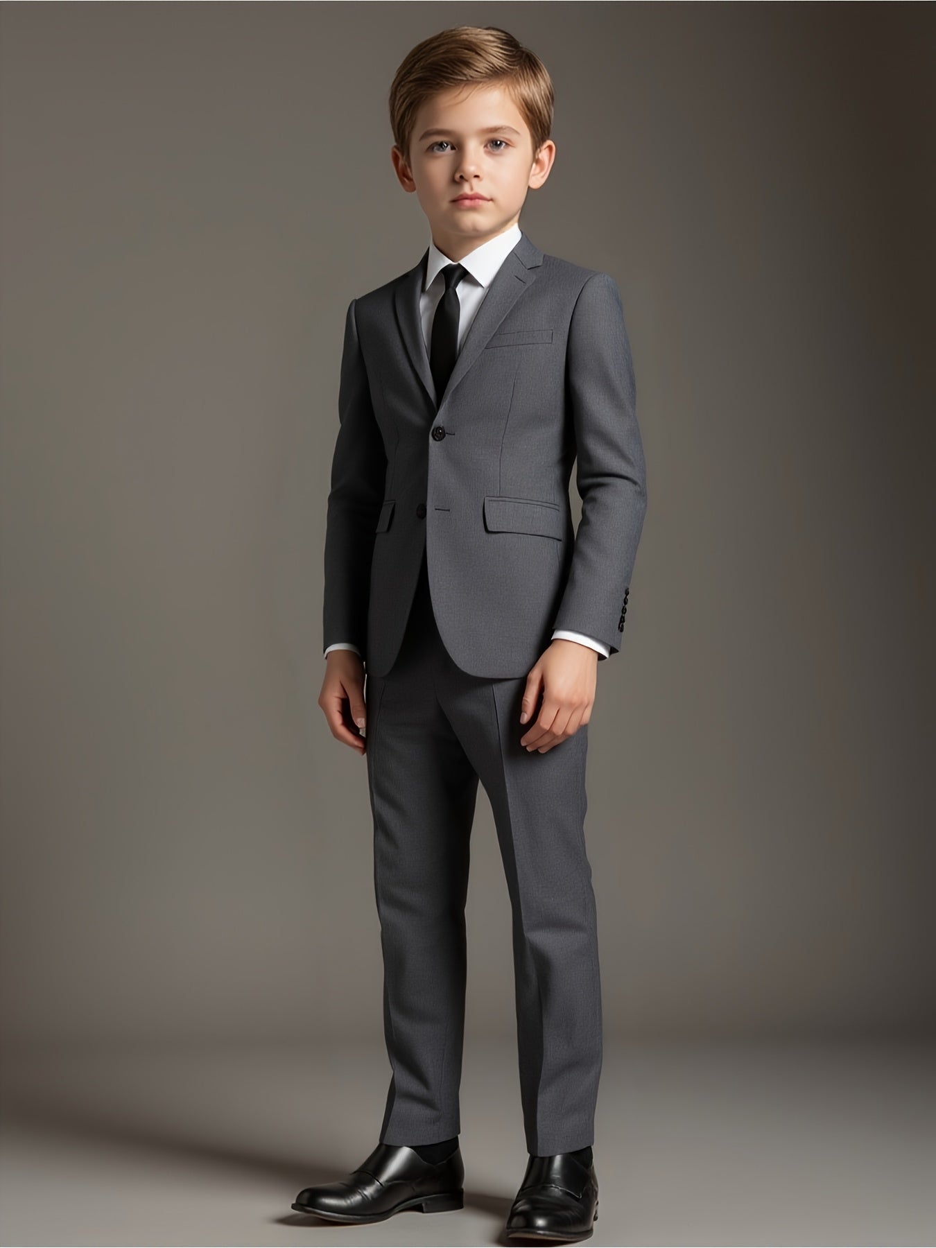 Boys' White Two-Piece Suit Regular Fit for Formal Occasions