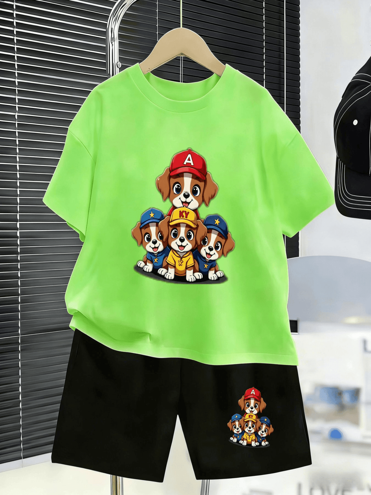 Baby Toddler Boys' Two-Piece Soft Knit Shorts Set - Summer Style - ayq
