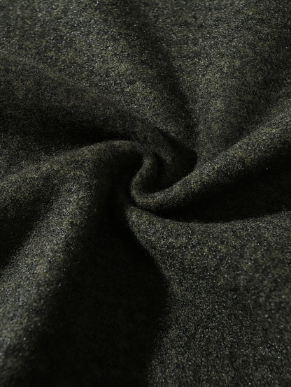 Men's Sporty Full-Zip Stand Collar Sweatshirt - Long Sleeve Casual Pullover with Neon Green Accents, Solid Color Non-Stretch Fabric, Regular Fit for Fall Winter