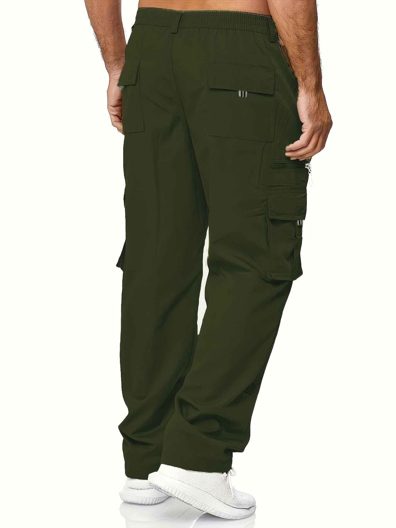 Men's Loose Fit Vintage Cargo Pants with Multiple Pockets