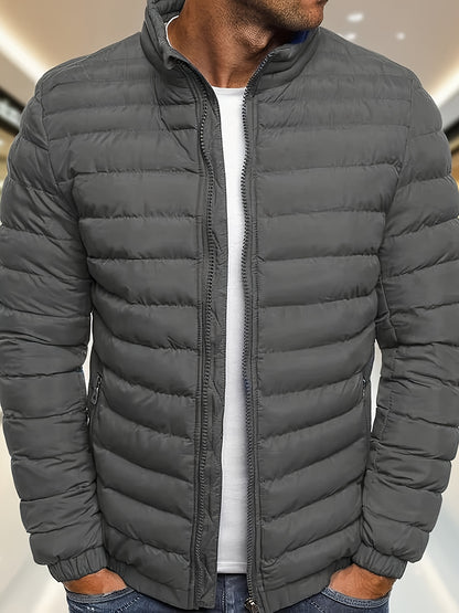 Men's Casual Zipper Hoodie Jacket with Detachable Hood