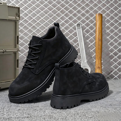 Men's Plus Size Retro Derby Casual Thick Sole Boots