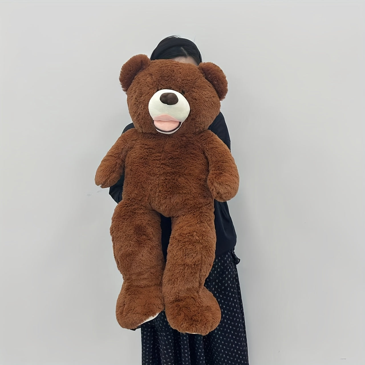 95Cm/37.4In Cartoon Plush Doll Large Bear Stuffed Toy Home Essentials Soft Plush Animals Big Bear Home Decor Party Adorable for Children Ideal Gift for Birthdays And Holidays