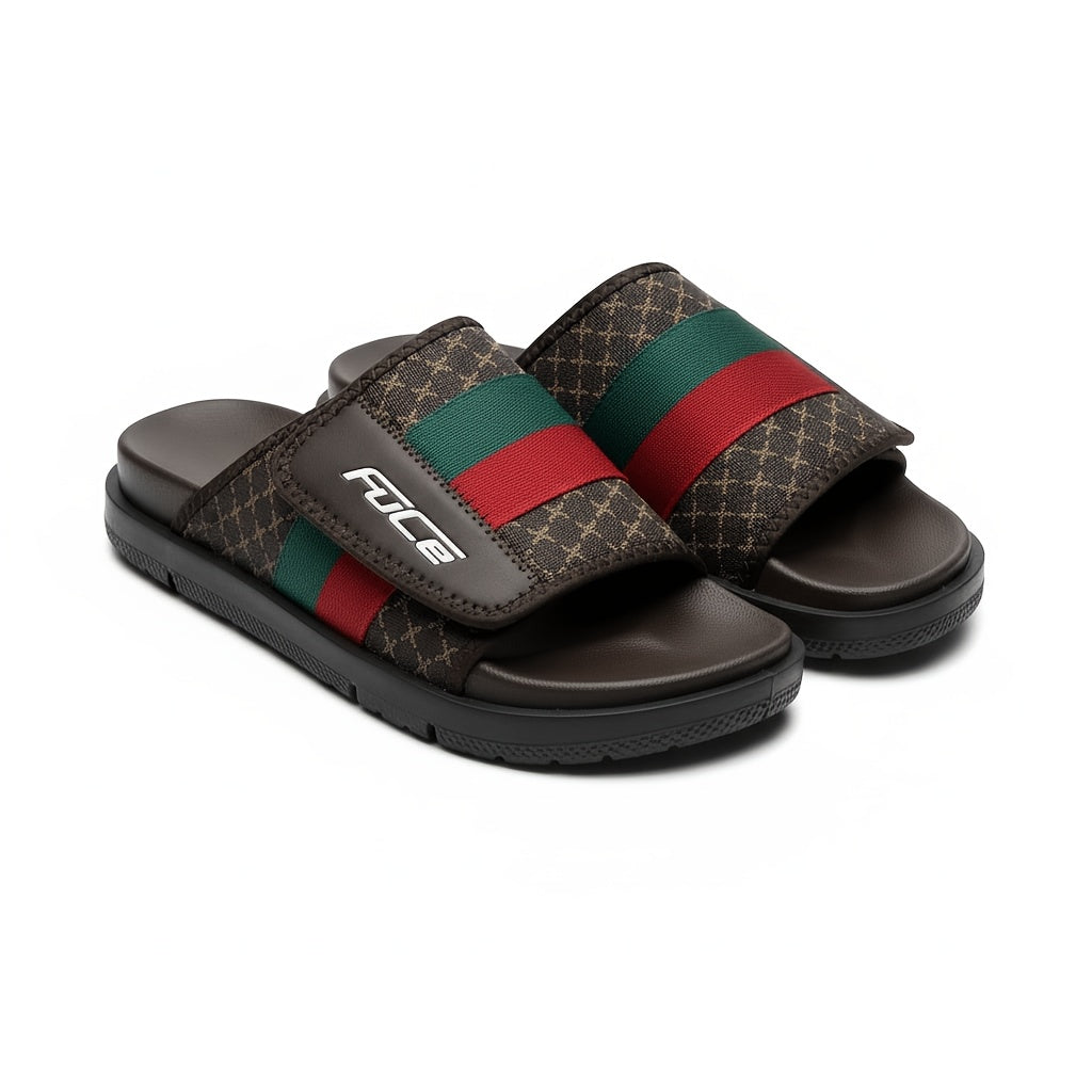 Men's Fashion Sandals with Thick EVA Sole and Floral Upper
