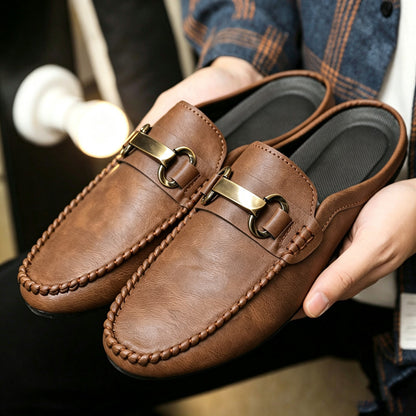 Men's Slip-On Loafers Soft Sole Casual Moccasins Brown Black
