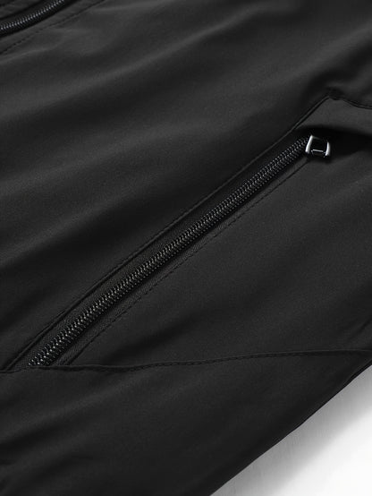 Men's Casual Lined Fleece Jacket with Baseball Collar