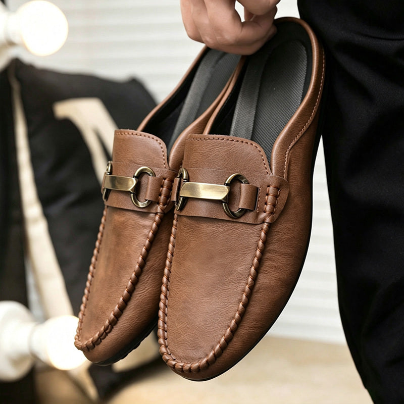 Men's Slip-On Loafers Soft Sole Casual Moccasins Brown Black
