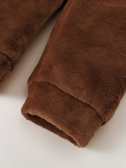 Boys' Cozy Fleece Hoodie & Pants Set - Gray & White Geometric Pattern, Long Sleeve Pullover with Hood, Soft Knit Fabric, Perfect for Fall & Winter, Casual Style, Everyday Comfort, Everyday Comfort Wear | Geometric Pattern Hoo