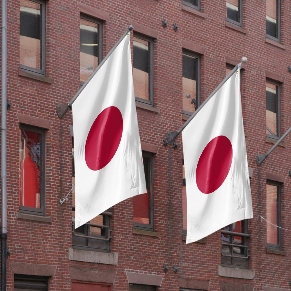 Durable Japanese Flag for Outdoor Yard and Garden Decor, Polyester