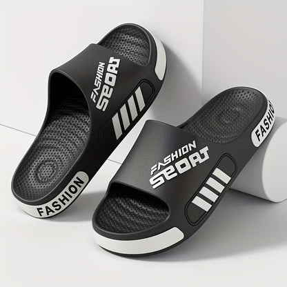 Men'S Summer Stylish Massage Non-Slip Textured Design Sandals, Suitable for Home, Outdoor, And Bathroom Use. - ayq