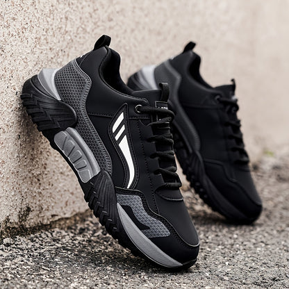 Loeikan 2026 New Low-Top Men'S Versatile Comfortable Walking Boots | Fashionable Thick-Soled Casual Sports Shoes, All-Season, Lace-Up Closure, Faux Upper, Pvc Sole - ayq