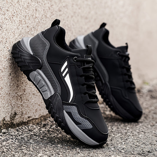 Loeikan 2026 New Low-Top Men'S Versatile Comfortable Walking Boots | Fashionable Thick-Soled Casual Sports Shoes, All-Season, Lace-Up Closure, Faux Upper, Pvc Sole - ayq