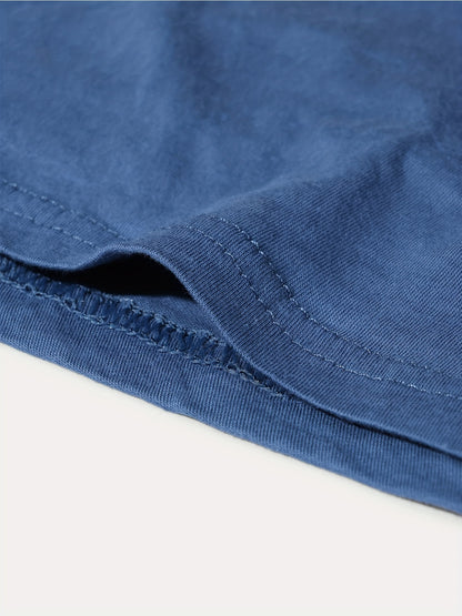 Men's High-Waist Cotton Boxer Briefs with Button Detail