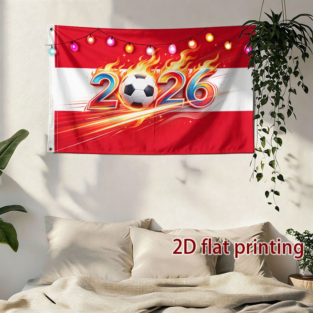 Austria 2026 Football Fan Flag 2D Flat Printed Polyester