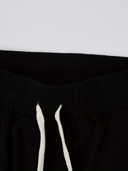 Men's Casual Fashion Short-Sleeve Zip-Up Suit, Suitable for All Seasons - ayq