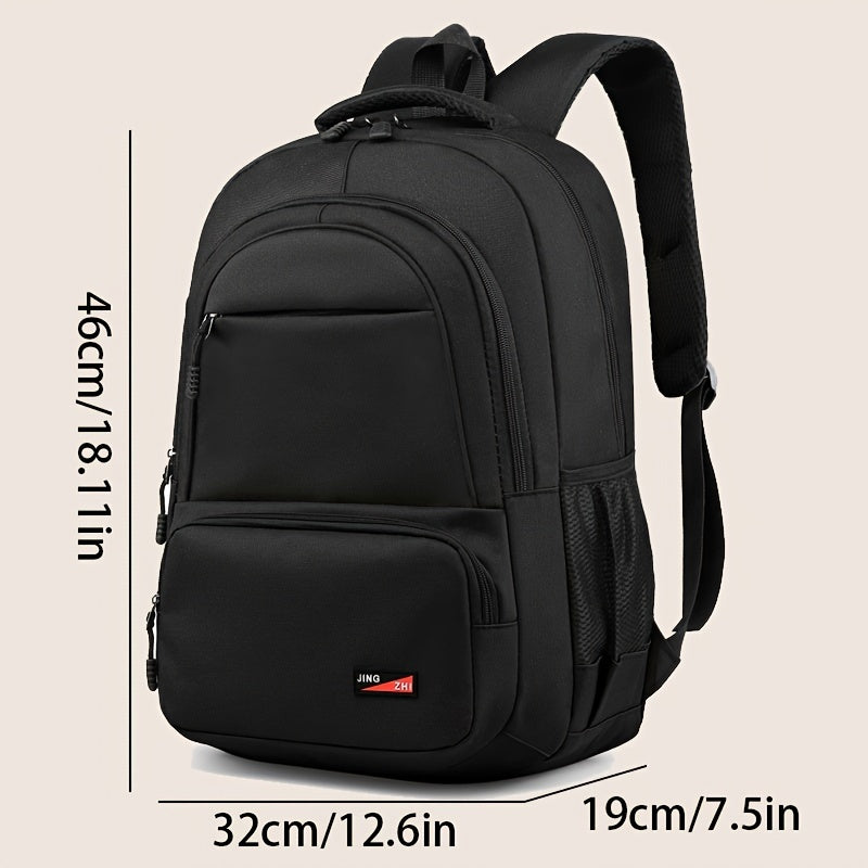 Durable Oxford Fabric Backpack - Spacious, Breathable, Adjustable Strap, Laptop Compartment, Ideal for Hiking, Camping, Travel, School  Work - High 46cm, Long 32cm, Thick 19cm, School Backpack   Adjustable Strap Backpack   D