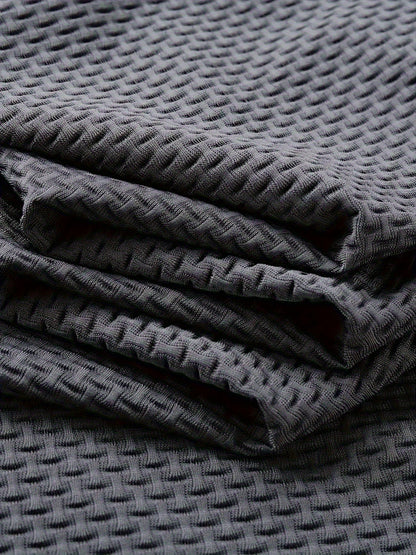 FS1128 Style Men'S Jacquard Polo Shirt with Unique Print Patterns, Casual Short Sleeves, Summer Fashion, Breathable Embossed Top, a Perfect Gift - ayq