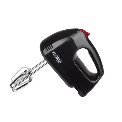 Floria Black Hand Mixer with 7 Speeds and 1000W Power