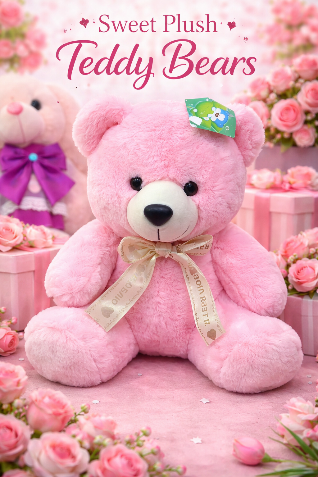 Soft teddy bear TEDDY 3 - ayq